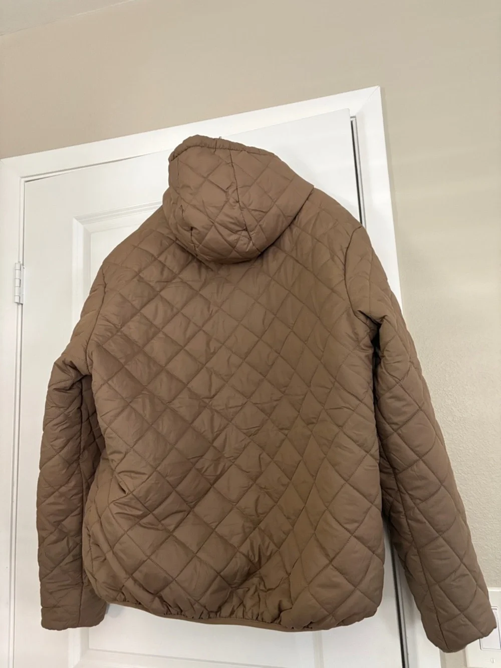 Mack Russo NWOT Quilted Hooded Puffer Jacket - Tan - Picture 2 of 3